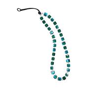 FSSTUD Green Modern Crystal Bead Phone Strap with Glass Material and Lobster Clasp