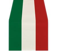 FSSTUD Italian Party Table Runner Red White and Green Table Runner Italy Themed Table Cloth Fancy Kitchen Dining Table Decoration for Family Gathering