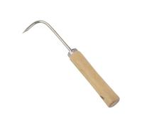 FSSTUD Manual Crevice Weeding Tool Stainless Steel Garden Claw Hook Handheld Patio Crack Weeder Crevice Weed Remover Small Lawn Weed Puller Tool with Wood Handle