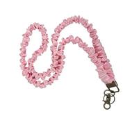 FSSTUD Stretchy Scrunchie ID Badge Lanyards Neck Keychain Holder Lanyard Teacher Name Tag Strap Chains Nurse Doctor Badge Necklace Cute Key Card Lanyard with Lobster Clasp Key Ring Pink