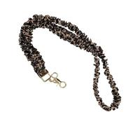 FSSTUD Stretchy Scrunchie ID Badge Lanyards Neck Keychain Holder Lanyard Teacher Name Tag Strap Chains Nurse Doctor Badge Necklace Cute Key Card Lanyard with Lobster Clasp Key Ring Dark Coffee