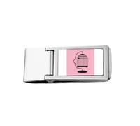 fstand Birdcage Eyes Art Deco Fashion Slim Money Clip Stainless Holder Pocket Wallet