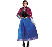 FStory&Winyee Frozen 2 Anna Costume for Adult Women Dress mit cape for Cosplay Christmas disguise role play carnival Halloween, S