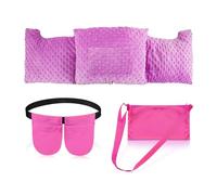 FSUHHIAD Mastectomy Pillow & Mastectomy Drain Holder with 2 Shower Bag Adjustable Drainage Pouch Waist Belt, Breast Reduction Augmentation, Breast Cancer Post Surgery Recovery Support