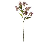 FSUK 62cm Autumn Mauve Dry Wild Hydrangea Spray - Artificial Flower