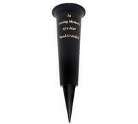 FSUK In Loving Memory Nan & Grandad grave flower vase funeral spike