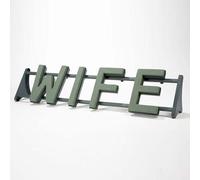 FSUK Wife Plastic Backed Letter Frame - Wet Foam - Val Spicer