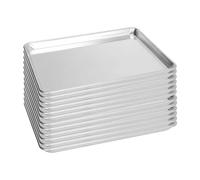 FSUON 12 Pack Half Size Baking Sheet Pan, Aluminum Commercial Cookie Sheet Pan, Durable & Anti-Stick 18”x 13”