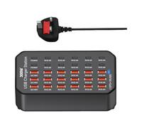 Fsviprx 30 Port USB and Type C Fast Chargers, Charging Station | 12 USB and 18 Type C Port Chargers Block Charging Station for Multiple Devices, Travel and Work Chargers Block
