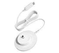 Fsviprx Cable-Connected Charging Dock with Center Pin | USB-a Male Plug, White Round Base, 1.8 M Attached Cord ABS PVC Housing for Tonie Box