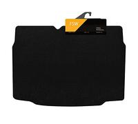 FSW - Boot Mat Compatible with Renault Clio 2020-On - Tailored Black Boot Floor Mat - Anti Slip Boot Mat, Fitted with Granulated, Edged with Black Cloth Binding - 1 Piece