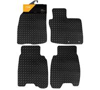 FSW Car Mats Fits Honda Civic 2006-2008, 5mm Rubber, Black, 4 Piece | Custom Fit, Extra Heavy Duty Floor Mats, Anti-Slip, Waterproof, Fitted With Clips