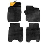 FSW Car Mats Fits Honda Civic 2012-2017, 5mm Rubber, Black, With Clips | Custom Fit, Extra Heavy Duty Floor Mats, Anti-Slip, Waterproof, Fitted With Clips
