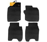 FSW Car Mats Fits Honda Civic 2013-2016 1.6 Diesel, 5mm Rubber, Black | 4-Piece, Custom Fit, Extra Heavy Duty Floor Mats, Anti-Slip, Waterproof, Fitted With Clips