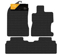 FSW Car Mats Fits Honda Civic Hybrid 2006-2012 4 DOOR ON, 5mm Rubber | 3-Piece, Custom Fit, Extra Heavy Duty Floor Mats, Anti-Slip, Waterproof