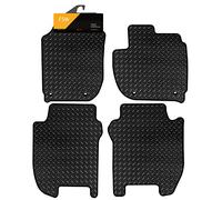 FSW Car Mats Fits Honda Jazz Automatic 2014-2020, 3mm Rubber, Black