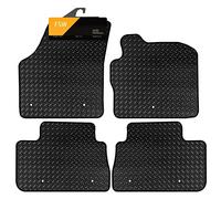 FSW Car Mats Fits Landrover Freelander 2013-2018, 3mm Rubber, Black | 4-Piece, Custom Fit, Heavy Duty Floor Mats, Anti-Slip, Waterproof, Fitted With Clips
