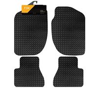 FSW Car Mats Fits Landrover Freelander MK1 1997-2006, 5mm Rubber, Black | 4-Piece, Custom Fit, Extra Heavy Duty Floor Mats, Anti-Slip, Waterproof, Black