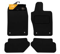 FSW - Compatible with Aston Martin DB11 2018-On Tailored Car Floor Mats and Carpets - Black Carpet - Non Slip - Granulated Backing - 4 Piece Set - Car Floor Mat Only - Black Trimming