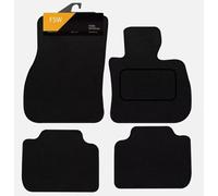 FSW - Compatible with BMW XM 2023-On Tailored Car Floor Mats and Carpets - Black Carpet - Non Slip - Granulated Backing - 4 Pc Set - Car Floor Mat Only - Black Trimming