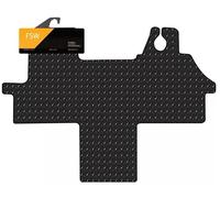 FSW - Compatible with Citroen Relay Van Walkthrough 2019-On Tailored Rubber Van Front Floor Mats - With Black Trimming, 3mm Heavy Duty Rubber, Anti Slip, Anti Slip Backing, Rubber Van Floor Mat