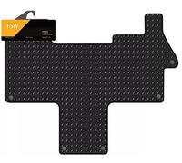 FSW - Compatible with Fiat Ducato Motorhome Automatic 2017-On Tailored Van Front Floor Mats - With Black Trimming - 3mm Heavy Duty Rubber, Anti Slip, Anti Slip Backing - Rubber Van Floor Mat