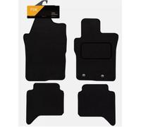 FSW - Compatible with Ford Ranger Raptor Double Cab 2022 On, Tailored Car Floor Mats - Black Carpet - Anti Slip Mat - Granulated Backing - 4 Piece Set - Floor Mat Only - Black Trimming