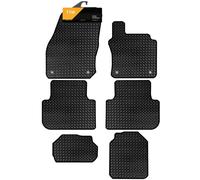 FSW - Compatible with Skoda Kodiaq 7 Seater 2024-On Tailored Car Floor Mats - Heavy Duty, 3mm Rubber Matting - Anti Slip, Waterproof, Anti Slip Backing - 6 Rubber Car Floor Mat Set