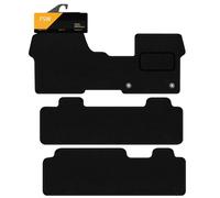 FSW - Compatible with Vauxhall Vivaro Life Mpv & E-Vivaro Life Mpv 2021-On Tailored Carpet Van Floor Mats - Non Slip - Granulated Backing and Edged With Black Cloth Binding - Van Accessories