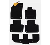 FSW - Compatible with Volvo Xc90 2015 On, 7 Seat, Tailored Car Floor Mats - Black Carpet - Anti Slip Mat - Non Slip Car Floor Mat - Granulated Backing - 5 Piece Set - Floor Mat Only - Black Trimming