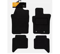 FSW - Compatible with Vw Amarok Double Cab 2022 On, Tailored Car Floor Mats - Black Carpet - Anti Slip Mat - Granulated Backing - 4 Piece Set - Floor Mat Only - Black Trimming