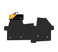 FSW - Fit Ford Transit Custom 2024-Onwards Fully Tailored Van Floor Mats - With Black Trimming - 3mm Heavy Duty Rubber - Anti Slip Floor Mat - Anti Slip Backing - 1Pc Rubber Floor Mat