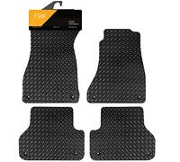 FSW - Fits Audi A4 2016-Onwards - Tailored Mats - 5mm Extra Heavy Duty Rubber - Anti Slip Mat, Waterproof - 8 Clips - 4 Pc Floor Mats Only