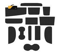 FSW - Fits Vw Caddy 2004-2020 Door and Dash Pocket Set - Tailored Van Mats - 5mm Extra Heavy Duty Rubber - Anti Slip Van Mat, Waterproof With Anti Slip Backing - 13Pc - Van Accessories