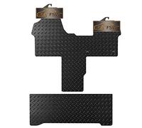 FSW - Fully Tailored Van Mat Fits Peugeot Expert Crew Cab 2020-On Walkthrough front mat 5mm Extra Heavy Duty Rubber - Anti Slip Mat, Fitted With Clips, Fully Waterproof - 2 Pc Floor Mats Only