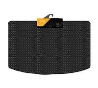 FSW -KIA RIO fixed floor 2017-On - Tailored Rear Car Boot Floor Mat - 3mm Heavy Duty Rubber - Anti Slip Car Floor Mat, Waterproof and Fitted With Anti Slip Backing - 1PC - Black Rubber