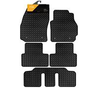 FSW - Tailored Car Mats - 5 2011-2018, with Fixings - HEAVY DUTY 3mm Rubber Matting - Anti Slip Mat - Waterproof, Non Slip Car Floor Mat - Clips & Anti Slip Backing - 5 XXL Rubber Floor Mat Set
