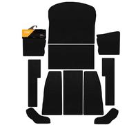 FSW - Tailored Car Mats & Carpets - Classic Beetle POST 1967 11 PC SET (FULL CARPET) - Black Carpet - Anti Slip Mat - Non Slip Car Floor Mat, Granulated Backing, Black Cloth Binding - 11 Pc Floor Mat
