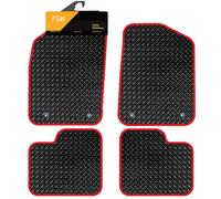 FSW Tailored Car Mats Fits 500 2012-Onwards, 3mm Rubber, Red Trim
