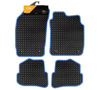 FSW Tailored Car Mats Fits Audi A1 2010-2018, 3mm Rubber, Blue Trim