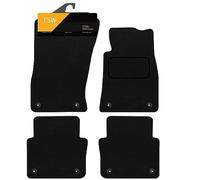 FSW Tailored Car Mats Fits Audi A8 Quattro 2002-2009, Carpet, Black | 4-Piece Custom Fit, Anti-Slip, Fitted With Clips