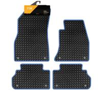 FSW Tailored Car Mats Fits Audi Q5 2017-2025, 3mm Rubber, Blue Trim