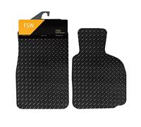 FSW Tailored Car Mats Fits BMW Z4 E85 2002-2008, 5mm Rubber, Black, 2 Piece