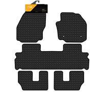 FSW - Tailored Car Mats - Fits Ford Galaxy 2006-2014 - HEAVY DUTY 3mm Rubber Anti Slip Mat - Waterproof Car Floor Mat, Clips & Anti Slip Backing - 5Pc Floor Mat Set