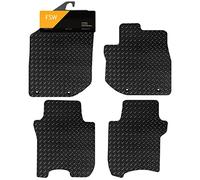 FSW Tailored Car Mats Fits Honda Jazz 2011-2014, 5mm Rubber, Black, 4 Piece