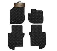 FSW Tailored Car Mats Fits Honda Jazz 2020-On, 5mm Rubber, Black, 4 Piece