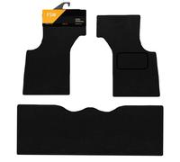 FSW Tailored Car Mats Fits Morris Minor 1948-1971, Carpet, Black, 3 Piece | Custom Fit, Anti-Slip, Granulated Backing