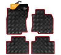 FSW Tailored Car Mats Fits Nissan X Trail 5 Seat T32 2014-2021, Red Trim