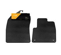 FSW - Tailored Car Mats - Fits Peugeot Rifter 2018-On Fronts Only - HEAVY DUTY 3mm Rubber Matting - Anti Slip Mat - Waterproof, Non Slip Car Floor Mat, with Clips & Anti Slip Backing