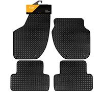 FSW Tailored Car Mats Fits Volvo V40 2012-2019, 3mm Rubber, Black, 4 Clips